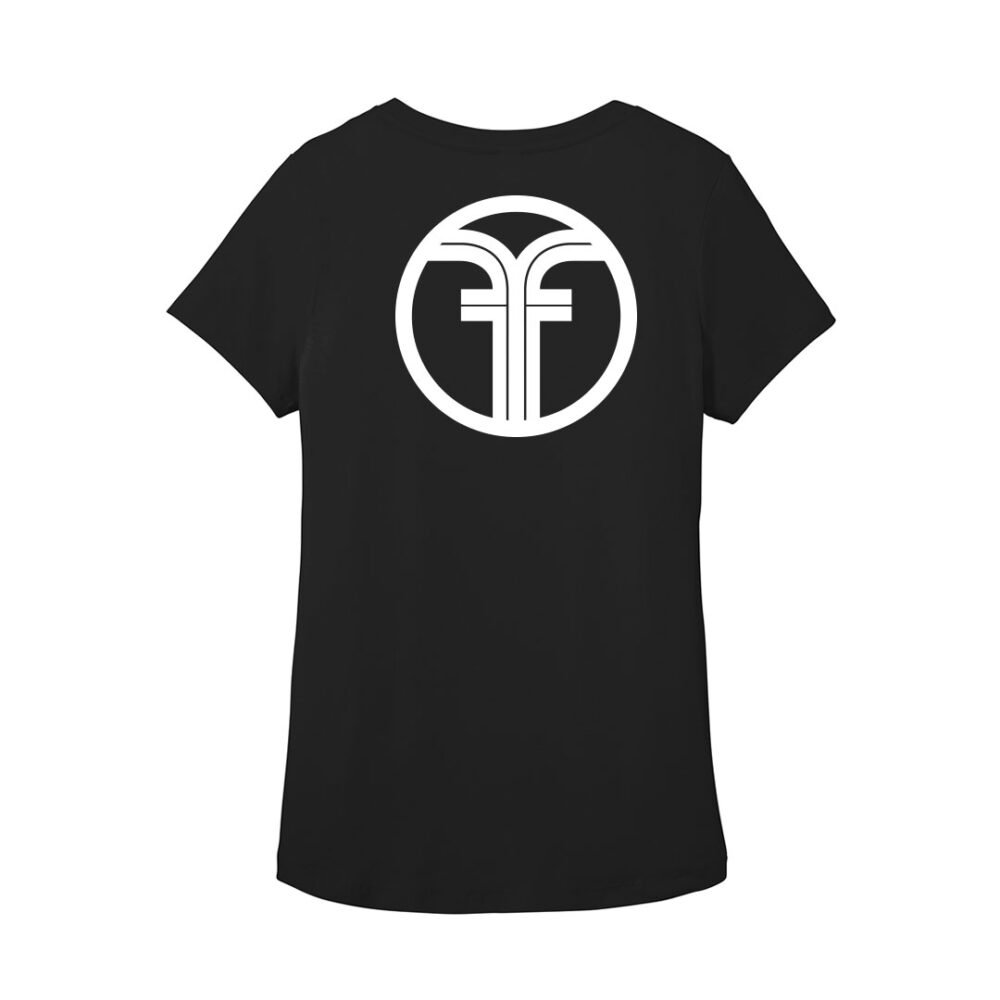 Freshy Fine Logo Ladies Scoop Neck - Black