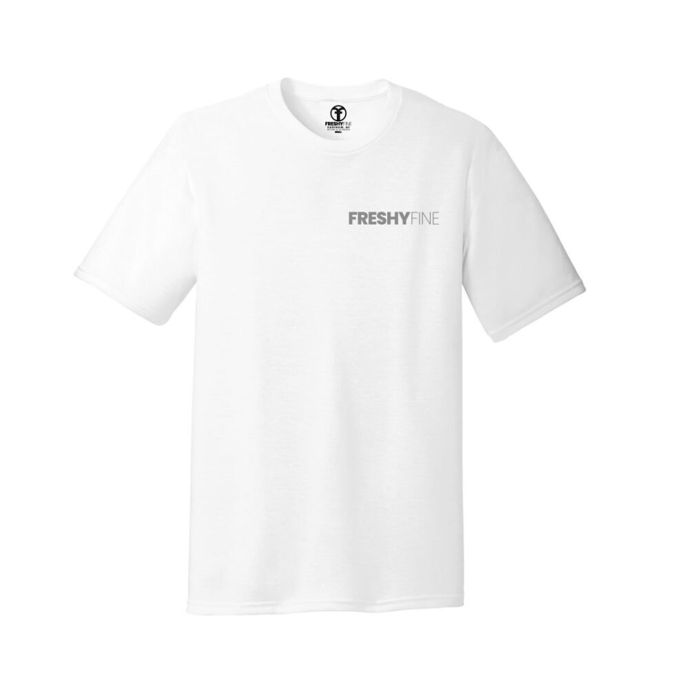Freshy Fine Logo T-Shirt – White Grey